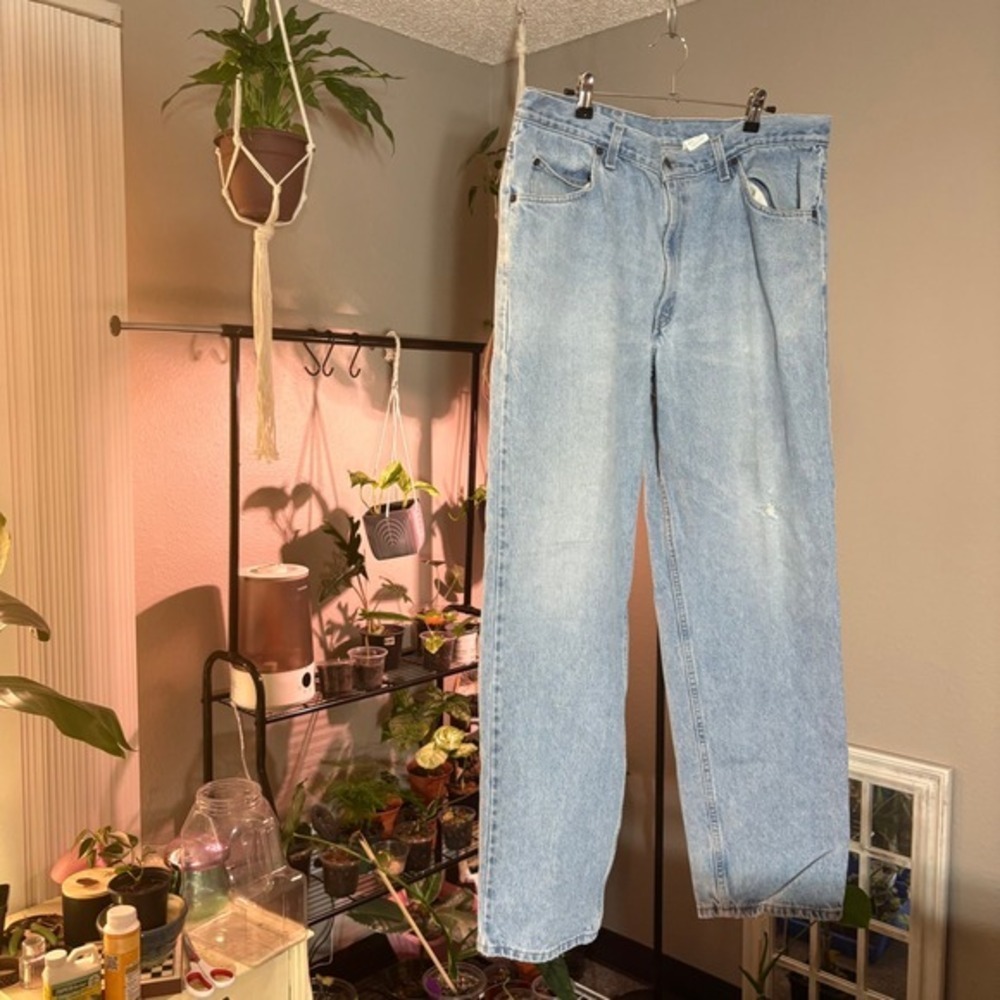 Brittania Regular Fit Jeans Mens‎ 38x32 Light Wash Blue Straight Leg Vintage
